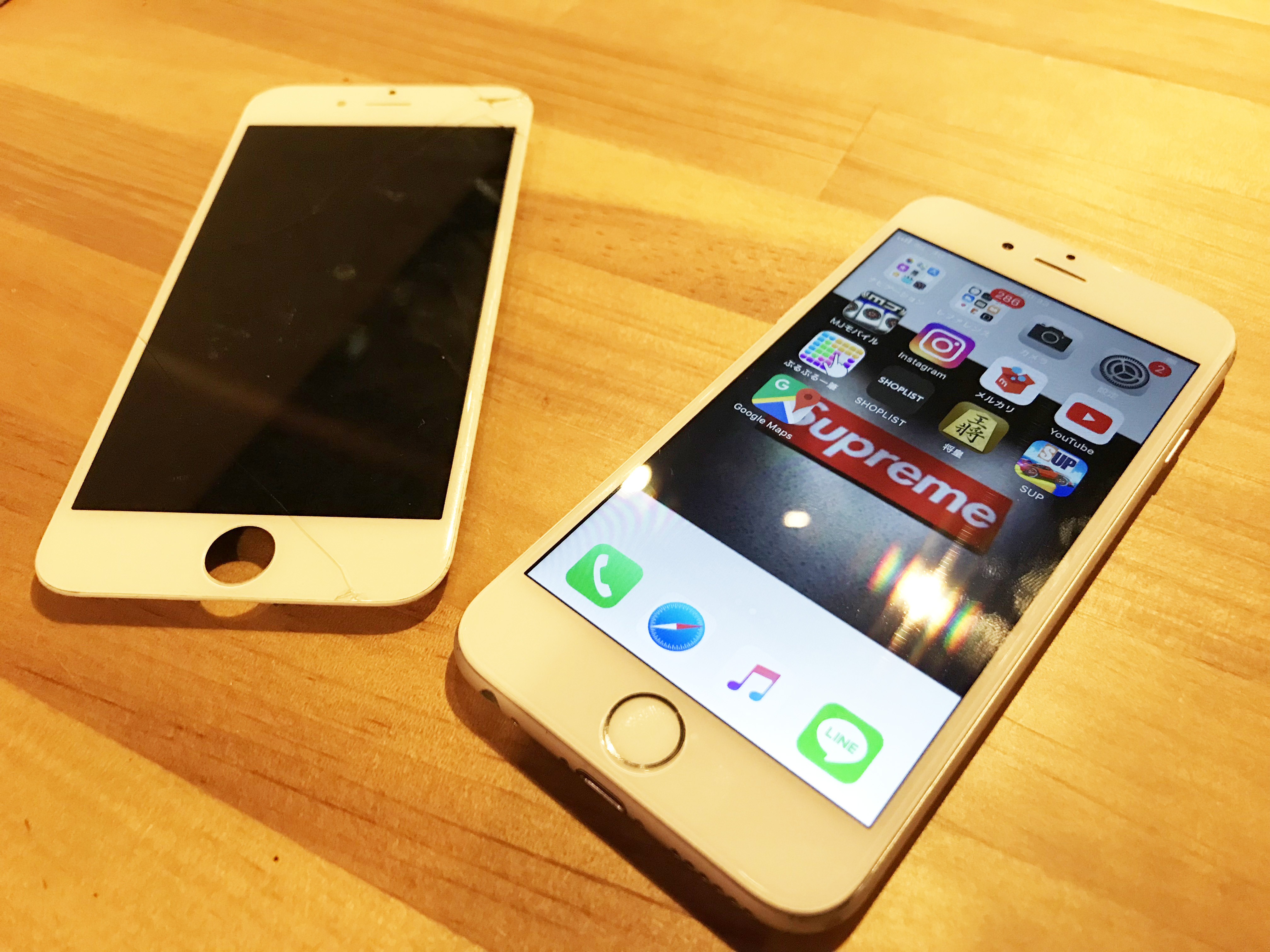 うっすらとリンゴのマークが 画面表示が暗いiphone Iphone修理ilive