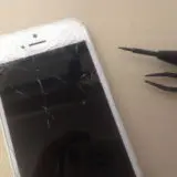 iPhone５画面ガラス割れ修理、糟屋郡新宮町から